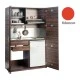 Πολυκουζίνα mini kitchen 125cm απόχρωση κόκκινη με αριστερή γούρνα και μεγάλες πόρτες για φοιτιτικά studios, γραφεία &καταλύματα Πολυκουζίνα mini kitchen 125cm απόχρωση κόκκινη με αριστερή γούρνα και μεγάλες πόρτες για φοιτιτικά studios, γραφεία &καταλύματα