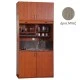 Πολυκουζίνα mini kitchen 125cm με πατάρι & αριστερή γούρνα απόχρωση δρυς μπεζ για ξενώνες, γραφεία & φοιτητικά studio