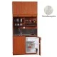 Πολυκουζίνα mini kitchen 125cm με πατάρι & αριστερή γούρνα απόχρωση πεπαλαιωμένου για ξενώνες, γραφεία & studio Πολυκουζίνα mini kitchen 125cm με πατάρι & αριστερή γούρνα απόχρωση πεπαλαιωμένου για ξενώνες, γραφεία & studio