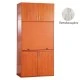 Πολυκουζίνα mini kitchen 125cm με πατάρι & αριστερή γούρνα απόχρωση πεπαλαιωμένου για ξενώνες, γραφεία & studio Πολυκουζίνα mini kitchen 125cm με πατάρι & αριστερή γούρνα απόχρωση πεπαλαιωμένου για ξενώνες, γραφεία & studio