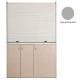 Πολυκουζίνα mini kitchen 140cm απόχρωση γκρι με δεξιά γούρνα για ξενώνες, γραφεία & φοιτητικά studio Πολυκουζίνα mini kitchen 140cm απόχρωση γκρι με δεξιά γούρνα για ξενώνες, γραφεία & φοιτητικά studio