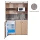 Πολυκουζίνα mini kitchen 140cm απόχρωση πατητή τσιμεντοκονία με δεξιά γούρνα για ξενώνες, γραφεία & φοιτητικά studio Πολυκουζίνα mini kitchen 140cm απόχρωση πατητή τσιμεντοκονία με δεξιά γούρνα για ξενώνες, γραφεία & φοιτητικά studio