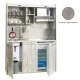 Πολυκουζίνα mini kitchen 160cm απόχρωση πατητή τσιμεντοκονία για ξενώνες, γραφεία & φοιτητικά studio Πολυκουζίνα mini kitchen 160cm απόχρωση πατητή τσιμεντοκονία για ξενώνες, γραφεία & φοιτητικά studio