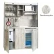 Πολυκουζίνα mini kitchen 160cm απόχρωση πεπαλαιωμένου για ξενώνες, γραφεία & φοιτητικά studio