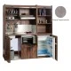 Πολυκουζίνα mini kitchen 190cm με μικρό ψυγείο & μικρό φουρνάκι απόχρωση πατητή τσιμεντοκονία για ξενώνες & γραφεία Πολυκουζίνα mini kitchen 190cm με μικρό ψυγείο & μικρό φουρνάκι απόχρωση πατητή τσιμεντοκονία για ξενώνες & γραφεία