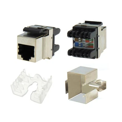 Keystone jack RJ45 θωρακισμένο outlet/ panel STP CAT 6 τύπου KRONE 180° SILVER SW1008S SUT Keystone jack RJ45 θωρακισμένο outlet/ panel STP CAT 6 τύπου KRONE 180° SILVER SW1008S SUT
