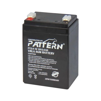 Μπαταρία μολύβδου κλειστού τύπου 12V/2.6Ah PT2.6/12 PTN από ABS κατάλληλη για βιομηχανικές εφαρμογές Μπαταρία μολύβδου κλειστού τύπου 12V/2.6Ah PT2.6/12 PTN από ABS κατάλληλη για βιομηχανικές εφαρμογές