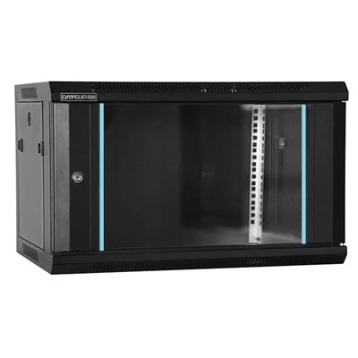 Επίτοιχη συναρμολογημένη καμπίνα RACK 12U με 4 ρυθμιζόμενες ράγες 60x45x63.5cm MW.6412 DATEUP
