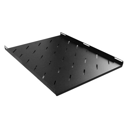 Ράφι σταθερό 4 σημείων Β65 διάτρητο για RACK 19" 1U επιδαπέδιο Β100 αντοχής έως 150kg DATEUP