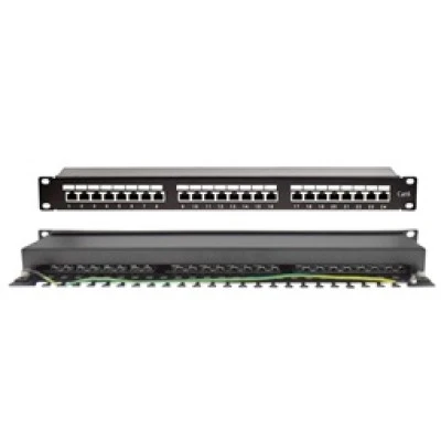 Patch panel CAT 6A STP θωρακισμένο 24 θυρών για rack 19" χωρητικότητας 1U με οδηγό καλωδίων UL P200-24 SUT Patch panel CAT 6A STP θωρακισμένο 24 θυρών για rack 19" χωρητικότητας 1U με οδηγό καλωδίων UL P200-24 SUT
