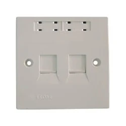 Πρόσοψη πρίζας δικτύου με 2P 85X85mm KRONE
