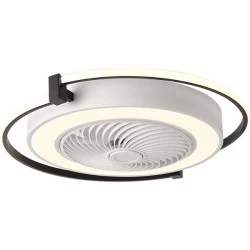 Ανεμιστήρας οροφής “GLAMY” λευκός 12″ 35W Φ60 με τηλεχειριστήριο 52W LED φως 3 CCT dimmable