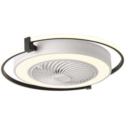 Ανεμιστήρας οροφής “GLAMY” λευκός 12″ 35W Φ60 με τηλεχειριστήριο 52W LED φως 3 CCT dimmable
