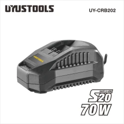 Φορτιστής μπαταρίας 20V UYUSTOOLS UY-CRB202 2,4A με βύσμα VDE και ισχύ 70W