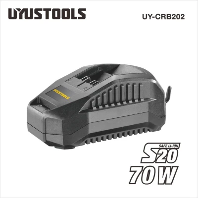 Φορτιστής μπαταρίας 20V UYUSTOOLS UY-CRB202 2,4A με βύσμα VDE και ισχύ 70W