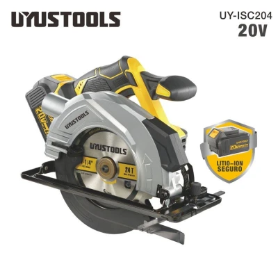 Φορητό δισκοπρίονο μπαταρίας brushless UYUSTOOLS UY-ISC204 20V με δίσκο 185mm και μπαταρία 4Ah