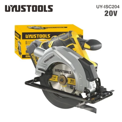 Φορητό δισκοπρίονο μπαταρίας brushless UYUSTOOLS UY-ISC204 20V με δίσκο 185mm και μπαταρία 4Ah