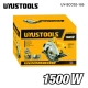 Δισκοπρίονο ηλεκτρικό 185mm 1500W UYUSTOOLS UY-SCC02-185 με ρυθμιζόμενο βάθος κοπής και γωνία λοξής κοπής 0°–45°