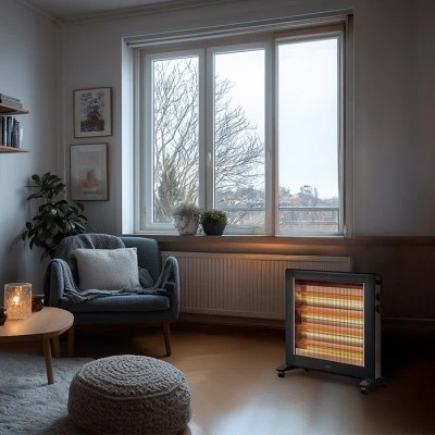 Ηλεκτρική θερμάστρα χαλαζία, 2800W κατάλληλη για χώρους εώς 40τμ 58.7 x 28 x 67.1cm