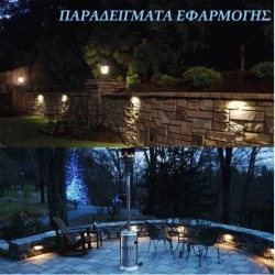 Φωτιστικό τοίχου στρογγυλό LED "PLUS" 18W Φ200x55 12/24V AC/DC 6500K ψυχρό λευκό φως IP54 