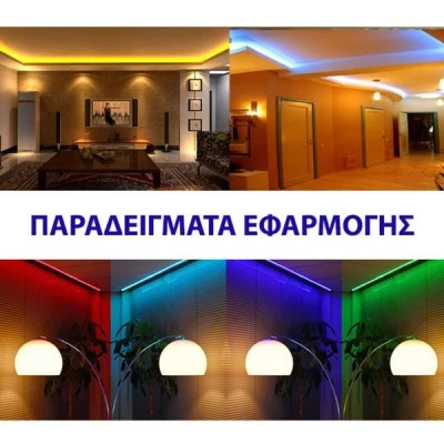 LED ταινία 5m 24VDC 9.6W/m 2835 120LED/m μπλε φως στεγανή IP54