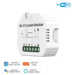 Smart μονάδα ελέγχου ρολλών κουρτινών Wi-Fi MS-108 συμβατή με Alexa & Google Home 52x47x18mm