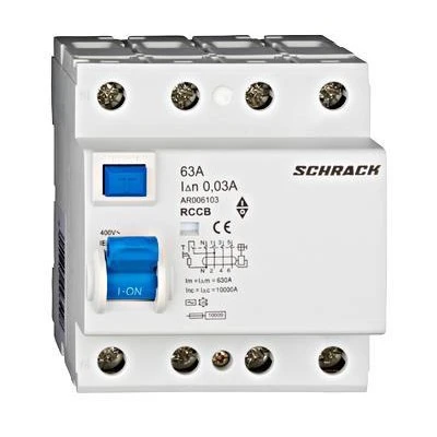 Ρελέ διαρροής SCHRACK TECHNIK AMPARO AR006103 30mA 4x63A