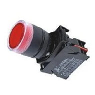 Μπουτόν χωνευτό SDL16-EWL342 πόρτας-πίνακος Φ22 με LED κόκκινο φωτιζόμενο 230V ESSEN