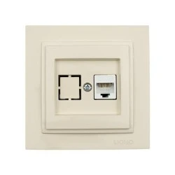 Πρίζα Data RJ45 CAT6 Mono Electric κρεμ σειρά Despina