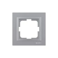 Πλαίσιο μονό ασημί Mono Electric despina metallic οριζόντιας ή κάθετης τοποθέτησης