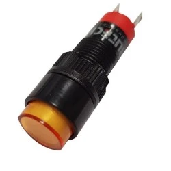 Μπουτόν πόρτας πίνακος Φ10 230V AC LAS3Y-11O με led κίτρινο Xindali