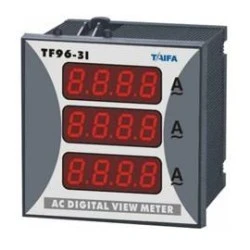 Αμπερόμετρο 3Φ 1-10000Α TAIFA DP3-96-3I για λειτουργία μέσω αντίστοιχων μετασχηματιστών έντασης