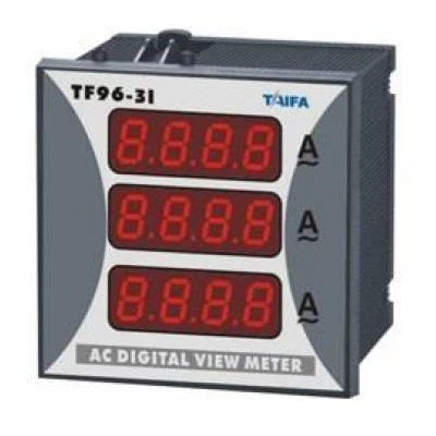 Αμπερόμετρο 3Φ 1-10000Α TAIFA DP3-96-3I για λειτουργία μέσω αντίστοιχων μετασχηματιστών έντασης Αμπερόμετρο 3Φ 1-10000Α TAIFA DP3-96-3I για λειτουργία μέσω αντίστοιχων μετασχηματιστών έντασης