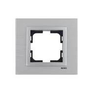 Πλαίσιο μονό ασημί style aluminium οριζόντιας και κάθετης τοποθέτησης