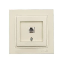 Πρίζα τηλεφώνου RJ11623JK κρεμ Mono Electric σειρά Despina