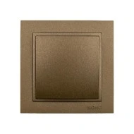Διακόπτης απλός Mono Electric σειρά Despina Metallic καφέ
