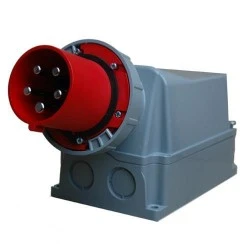 Βιομηχανικός ρευματολήπτης τοίχου PCE 545-6 5x125A (αρσενικό) τριφασικός 400V με IP67