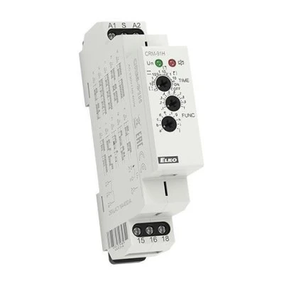 Χρονικό (timer) ράγας ELKO CRM-91H πολυλειτουργικό 12-240V AC/DC 1 module 16A 10 λειτουργίες