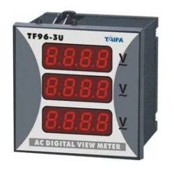 Βολτόμετρο 96Χ96 3Φ 0-500V AC (3 ενδείξεων) DP3-96-3U