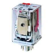 Ρελέ τύπου λυχνίας 10A GAVAZZI RCP8002 2C/O 12V DC 8 ποδιών με κλειδί συγκράτησης & LED CARLO