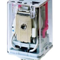 Ρελέ τύπου λυχνίας 10A GAVAZZI RCP8002 2C/O 12V DC 8 ποδιών με κλειδί συγκράτησης & LED CARLO