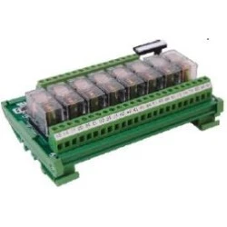 Κλεμορελέ 24V DC 1C/O 10Α 4 ρελέ CABUR R124TLOND1