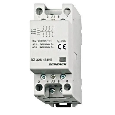 Ρελέ ισχύος ράγας Schrack BZ326461ME 25A 4NO 230VAC 2M διπολικό Ρελέ ισχύος ράγας Schrack BZ326461ME 25A 4NO 230VAC 2M διπολικό