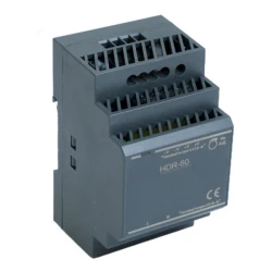 HDR-60-12 Τροφοδοτικό Ράγας DIN 230V AC/12V DC 5A για Αυτοματισμούς & Αισθητήρες