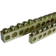 Μπάρα γείωσης γυμνή μήκους 0.5m 8x12mm με 62 οπές