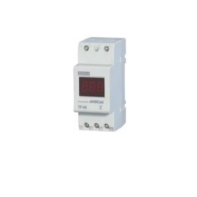 Ψηφιακό βολτόμετρο ράγας 0-1000VDC SX-45VDRUTECH 220VAC πλάτος 3 MODULE