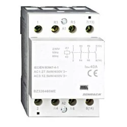Ρελέ ισχύος ράγας Schrack BZ326466ME 40A 2NO+2NC 230VAC 3M τριπολικό