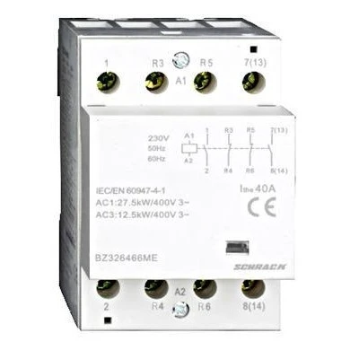Ρελέ ισχύος ράγας Schrack BZ326466ME 40A 2NO+2NC 230VAC 3M τριπολικό Ρελέ ισχύος ράγας Schrack BZ326466ME 40A 2NO+2NC 230VAC 3M τριπολικό