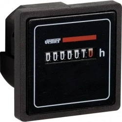 Ωρομετρητής πόρτας πίνακα VEMER HMS-1080 10-80VDC ανάλυση 1/10h 55x55mm