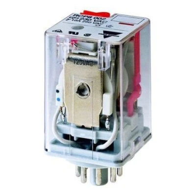 Ρελέ τύπου λυχνίας 10A CARLO GAVAZZI RCP8002 2C/O 48V DC 8 ποδιών με κλειδί συγκράτησης & LED